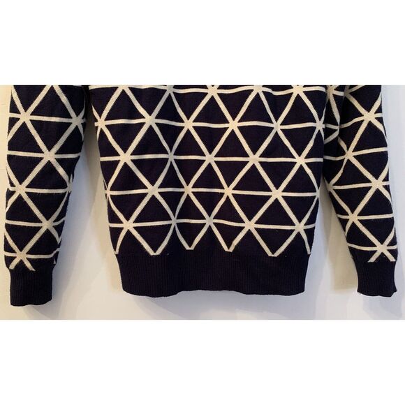 Polo Ralph Lauren Geometric Cardigan Sweater Women's Small Youth XL Dual Layer - Picture 7 of 12